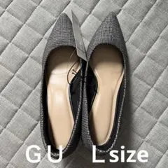 GU ポインテッドパンプス　チェック柄　Ｌサイズのサムネイル