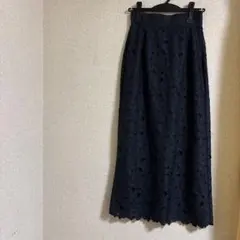 Andemiu 刺繍レース Iラインスカート Sのサムネイル