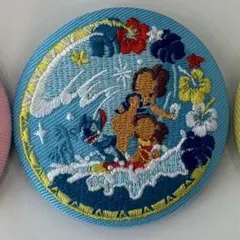 ディズニー刺繍缶バッチ2　スティッチ