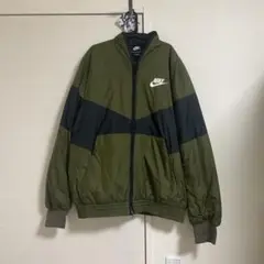 Nike ナイロンジャケット XL オリーブグリーン/ブラック