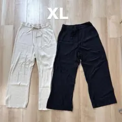 ユニクロ ウォッシャブルニットリブパンツ マタニティ XL