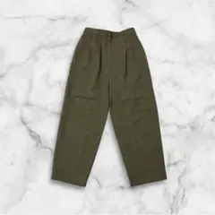 ワイドパンツ タックパンツ グレージュ レディース