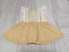 petit main フリルチュニック　ノースリーブ