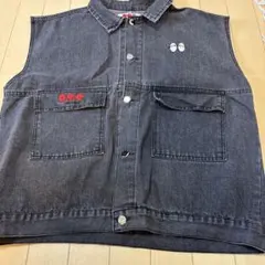 A.P.E. デニムベスト ブラック