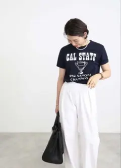 ミューズドゥズィエムクラス　アメリカーナ　プリントTシャツ　MUSE ネイビーSのサムネイル
