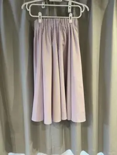 膝丈スカート　薄いピンク フレアスカート サイズ38