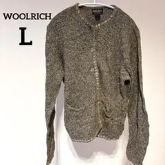 WOOLRICH ウールリッチ 混紡 ニットカーディガン　L　綺麗め　デートのサムネイル