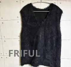 FRIFUL モヘアベスト　黒　XLサイズ