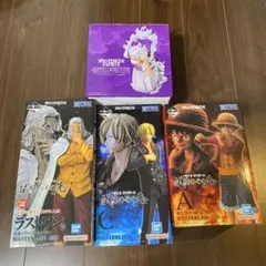 ワンピース一番くじ4点セットルフィレイリーサンジ新品未開封