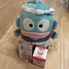 ハンギョドン　当たりくじ ぬいぐるみ、キーホルダー、グラスセット　40周年