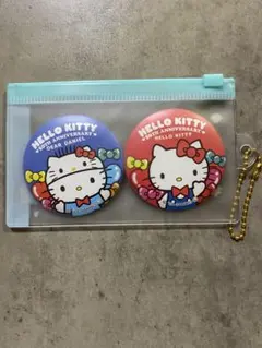 ハローキティ50周年缶バッチ