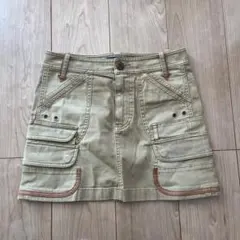 Ralph Lauren ベージュ カーゴミニスカート