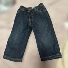 ベビー裏起毛OLD NAVY ダークデニムパンツ 80サイズ