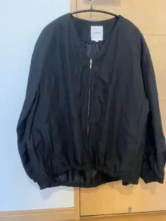 LEPSIM ノーカラー ジャケット M ブラック