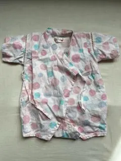 くろわっさんすべべ　ベビーロンパース　浴衣