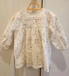 Bonpoint花柄長袖ワンピース 18M