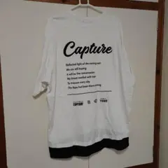Capture カジュアル Tシャツ ホワイト/ブラックのサムネイル