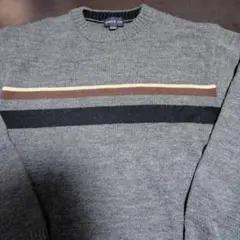 SIMPLE LIFE グレー ストライプ セーター Lサイズ