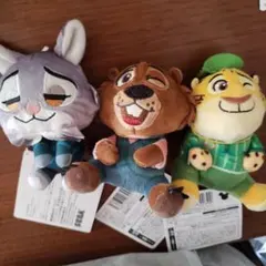 ズートピア ぬいぐるみ 3体セットのサムネイル