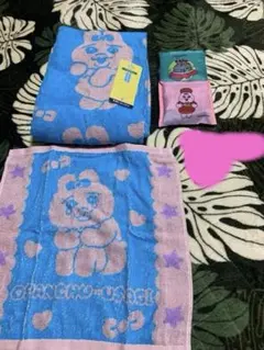 おぱんちゅうさぎ　スシローディズニーランドエコバッグ　バスタオル　ハンドタオル