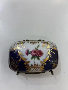 マイセン陶器製 ビンテージ 小物入れ 花　ピルケース