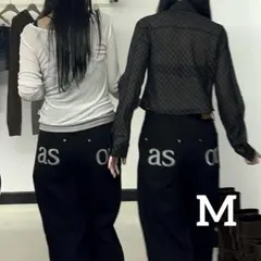 新品★即日発送★韓国ASON as''on ブラック M デニムパンツ　/