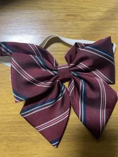 EASTBOY バーガンディ ストライプリボン