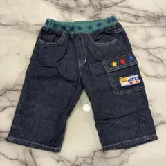 ミキハウス　110cm ハーフパンツ　デニムパンツ 新幹線　プッチーくん