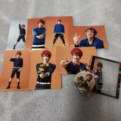 舞台A3! エーステ 七尾太一 赤澤遼太郎 ブロマイド 缶バッジセット アクリル