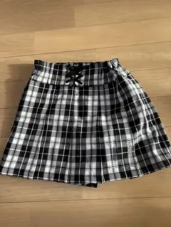 ANNA SUIチェック柄プリーツスカート風キュロット