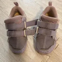 ASICS ベルクロ スニーカー 紫