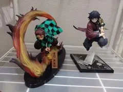 鬼滅の刃　一番くじ　炭治郎　義勇　フィギュア