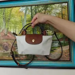 LONGCHAMP ショルダーバッグ ベージュ ブラウン