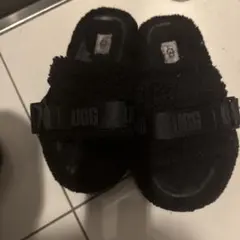 UGG ブラック ファー　サンダル