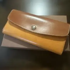MOTO レザー　長財布　イエローのサムネイル