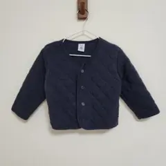 PETIT BATEAU プチバトー カーディガン キルティング ネイビー 86