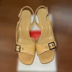 Marie femme バックストラップサンダル ベージュ上質の皮のサムネイル