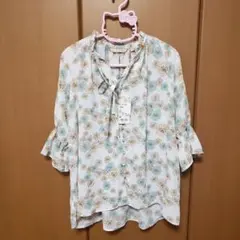 PAUL & JOE 花柄五分袖ブラウス Mサイズ ユニクロ