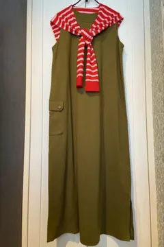 qvcノースリーブ ロングワンピース