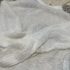 URBAN RESEARCH DOORS ホワイトニットセーター M