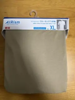 【廃盤カラー】エアリズムコットンクルーネックt 半袖　31 ベージュ