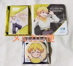 鬼滅の刃〈我妻 善逸〉きめつ食堂 缶バッジ コースター ミニ色紙 サンシャイン