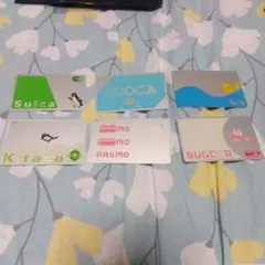 交通系ICカード 6枚セット Suica PASMOのサムネイル