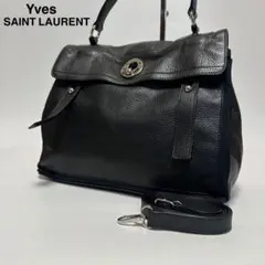 s74【極美品】 イヴサンローラン　ミューズトゥ　ブラック　2way ハンド