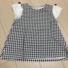 ギンガムチェック 半袖トップス