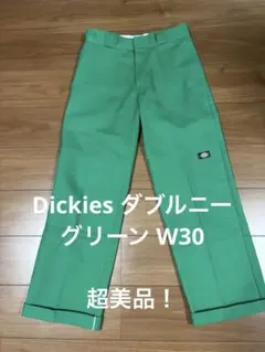 Dickies ダブルニー ワークパンツ ケリーグリーン W30 美品