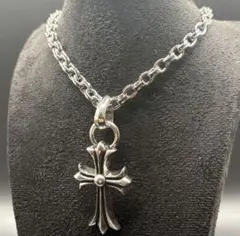 クロムハーツ/Chrome Hearts ダブルCHクロスペンダント 巾着付き