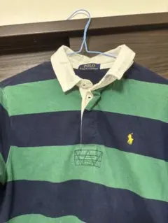 Polo Ralph Lauren ラガーシャツ　緑×紺