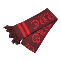 WEGO オールドイングリッシュロゴ マフラー ロング フリンジ ウィゴー