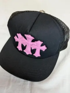 新品】 Chrome Hearts クロスレザーパッチ ベースボールキャップ
